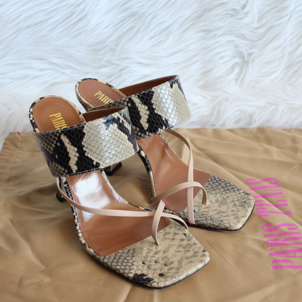 Paris Texas Python Snake-Embossed Leather Criss C… - image 2